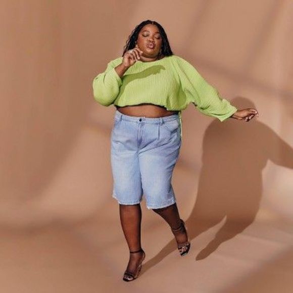 Women's Exaggerated Flowy Plisse Mini Skirt - Future Collective with Gabrie - Picture 3 of 3